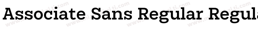 Associate Sans Regular Regular字体转换